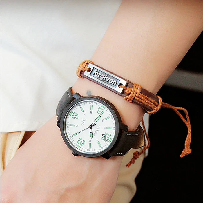 Men's Watch Sports Luminous Watches For Men Wrist Watches Leather Clock erkek kol saati relogio masculino reloj hombre 2020