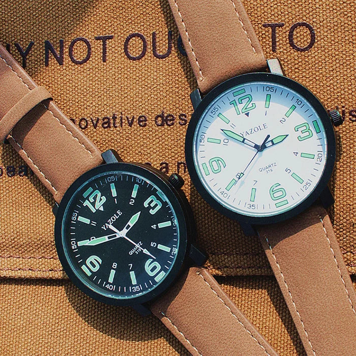 Men's Watch Sports Luminous Watches For Men Wrist Watches Leather Clock erkek kol saati relogio masculino reloj hombre 2020