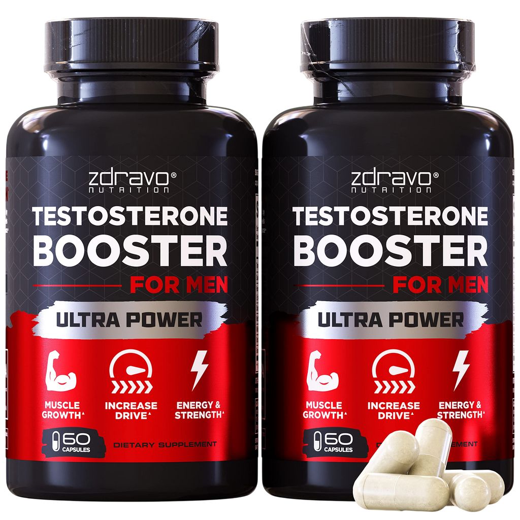 Testosterone Booster Testosterone Supplement For Men Workout Supplement For Muscle Growth Libido Stamina Strength Endurance Male Enhancing Supplement Pills Mens Test Booster Tongkat Ali