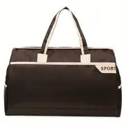 Trendy Men's Large Storage Zipper Duffle Handbag