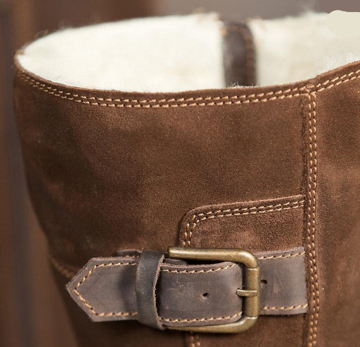 Low-Heeled Knee-High Riding Boots