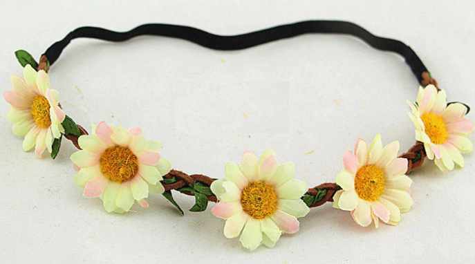 Chrysanthemum and Sunflower Hair Accessories Headband