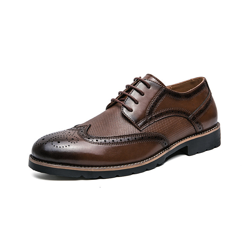 Men's Leather Shoes - Business Formal Wear Pumps