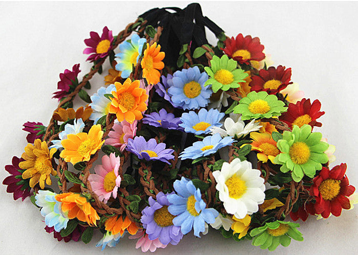 Chrysanthemum and Sunflower Hair Accessories Headband