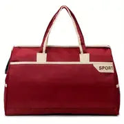 Trendy Men's Large Storage Zipper Duffle Handbag