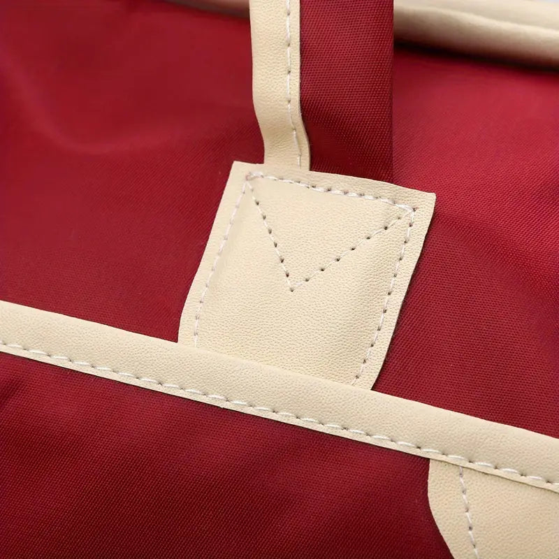 Trendy Men's Large Storage Zipper Duffle Handbag