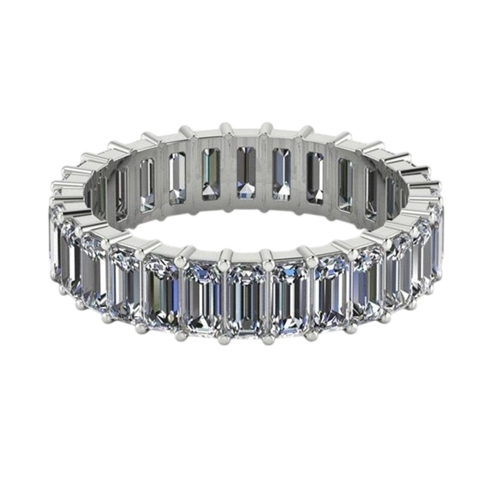 Fashionable Women's Platinum Zirconia Couple Rings