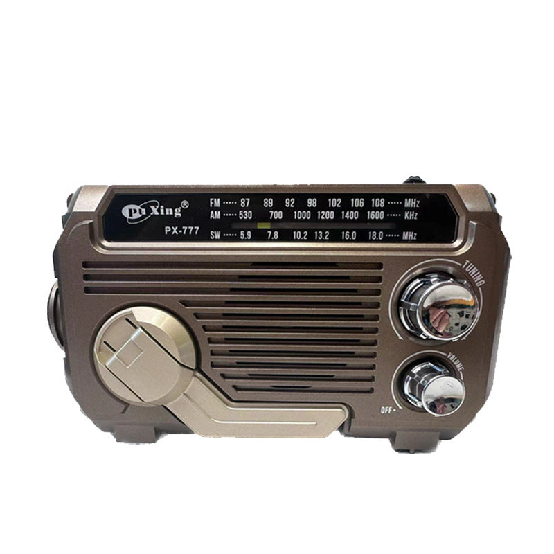 Portable FM AM SW Radio with Solar Charging (One Unit)