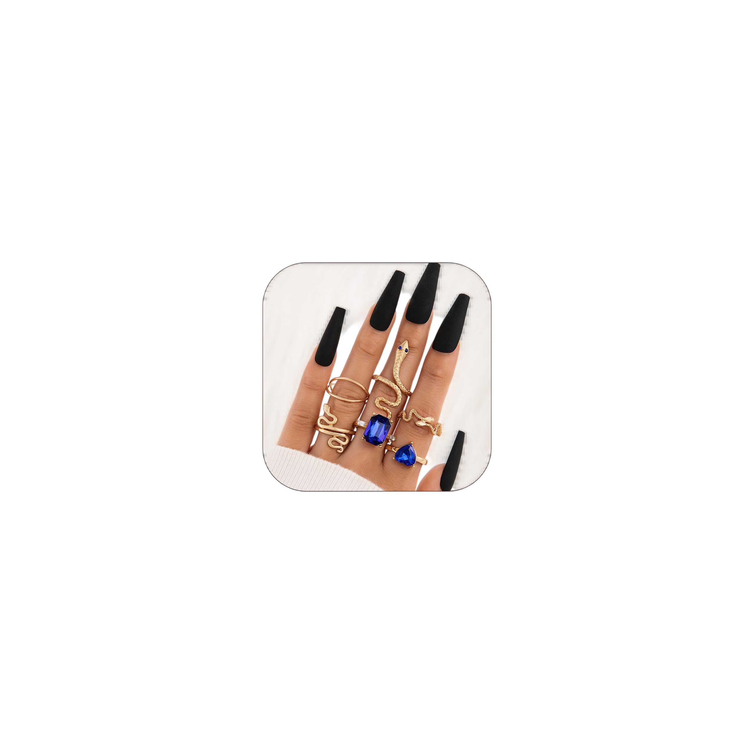 Frodete 9-15PCS Knuckle Stacking Rings Set for Women Gifts Crystal Rhinestone Finger Statement Ring Sets Vintage Snake Knot Mid Rings for Women Stackable Rings Jewelry