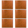 Sotiff 12 Pcs Leather Wallets Bulk for Men Blanks Wallet in Bulk for Laser Engraving PU Trifold Wallets Christmas Father Gift(Khaki)