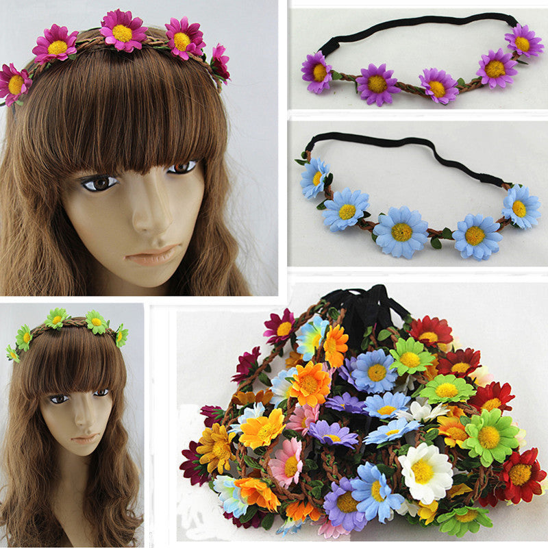 Chrysanthemum and Sunflower Hair Accessories Headband