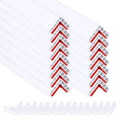 Rubber Bond Wall Corner Guard Edge Protector 1x1x36 inch Baby Proofing Corner Guards | Self-Adhesive Furniture Edge Strips for Home & Office (15 Pack White)