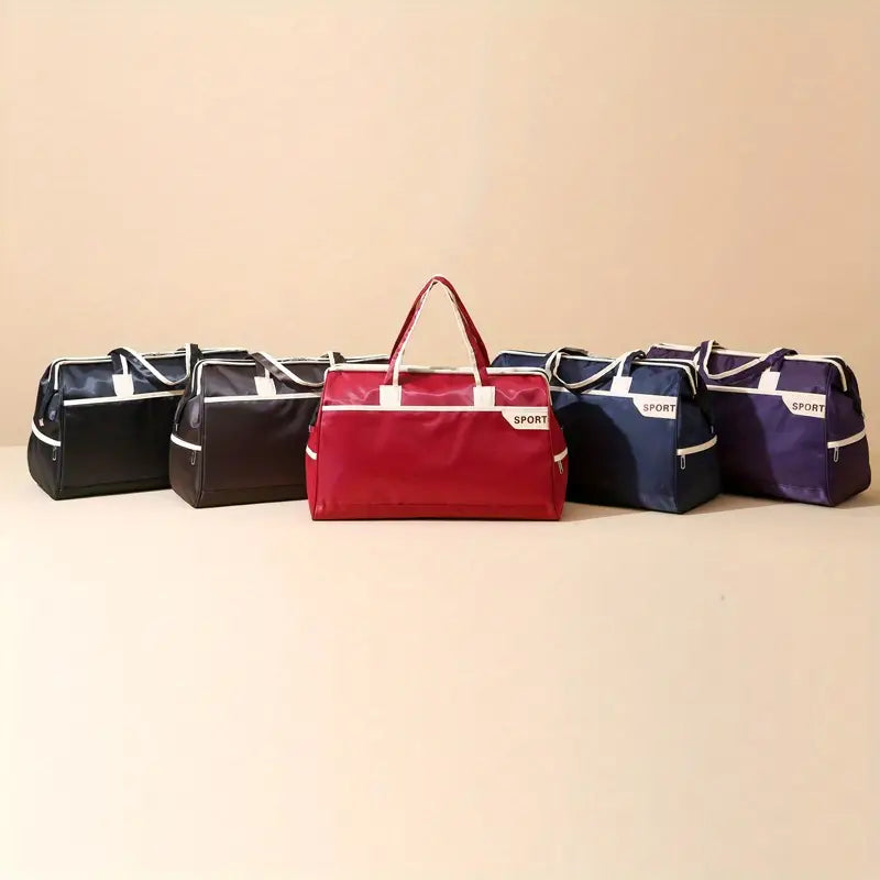 Trendy Men's Large Storage Zipper Duffle Handbag