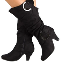 Enchanting Waves High Heeled Riding Boots One Pair