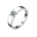 European American Couple's Fashion Personality Rings
