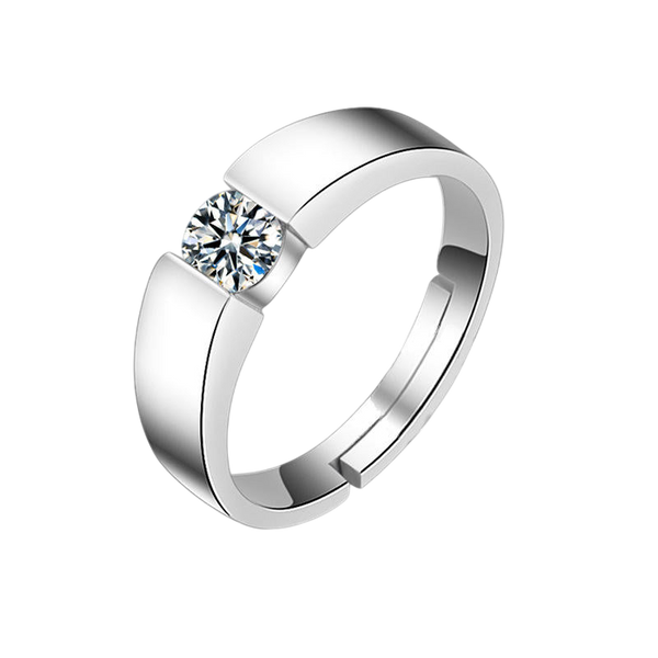 European American Couple's Fashion Personality Rings