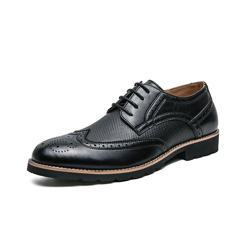 Men's Leather Shoes - Business Formal Wear Pumps