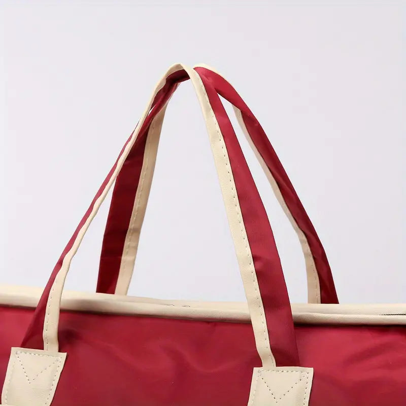Trendy Men's Large Storage Zipper Duffle Handbag