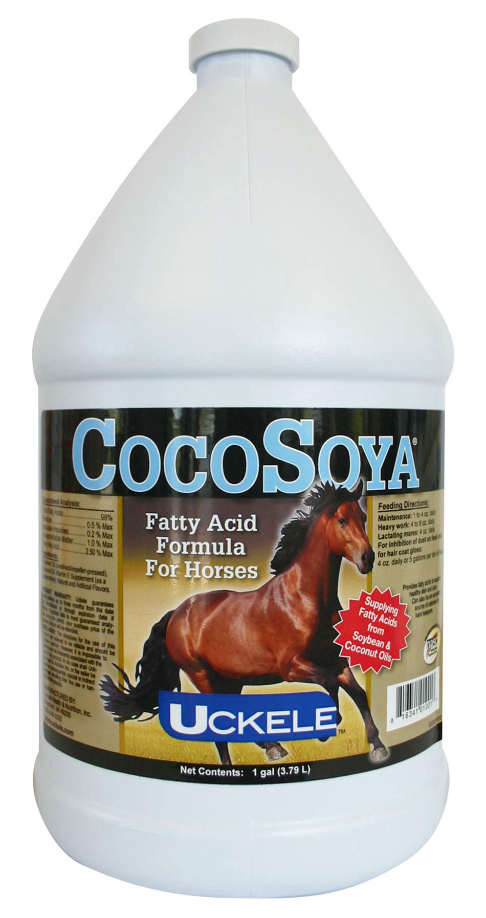 Uckele CocoSoya Granular Horse Supplement - Omega Fatty Acid Supplement for Horses - Equine Vitamin & Mineral Supplement - 5lb