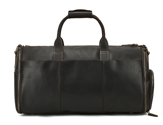 Vintage Multifunctional Leather Duffle Travel Bag