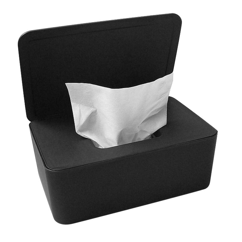 Meshin Baby Wet Wipes Dispenser Holder Dustproof Tissue Storage Box Case with Sealed Lid for Home Office Desk Keeps Wipes FreshWipe Container