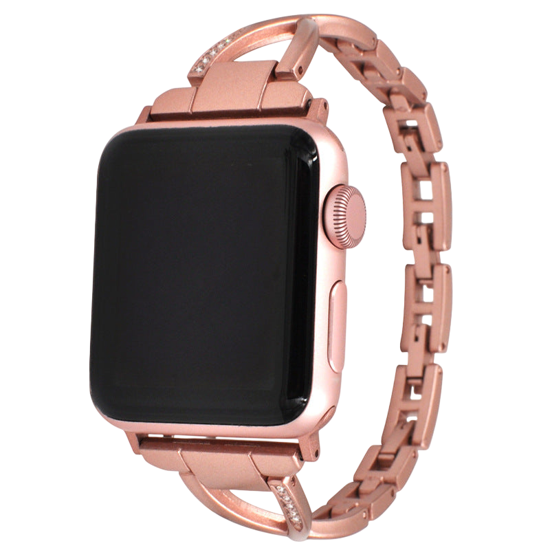 Apple Watch Band X-Type Stainless Steel with Diamonds