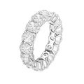 EAMTI Wedding Bands for Women Oval Cut Stackable CZ Cubic Zirconia Engagement Rings Eternity Band Rings Size 8.5