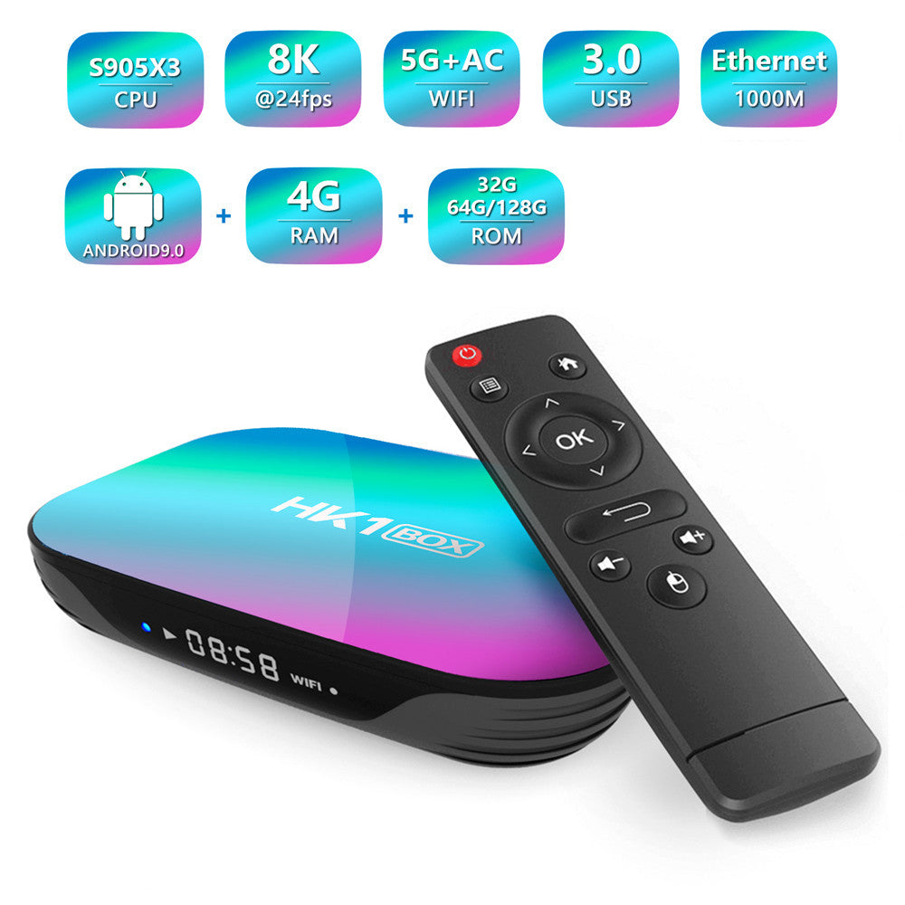 HK1 Smart TV Box S905X3 4GB/128GB WiFi Bluetooth