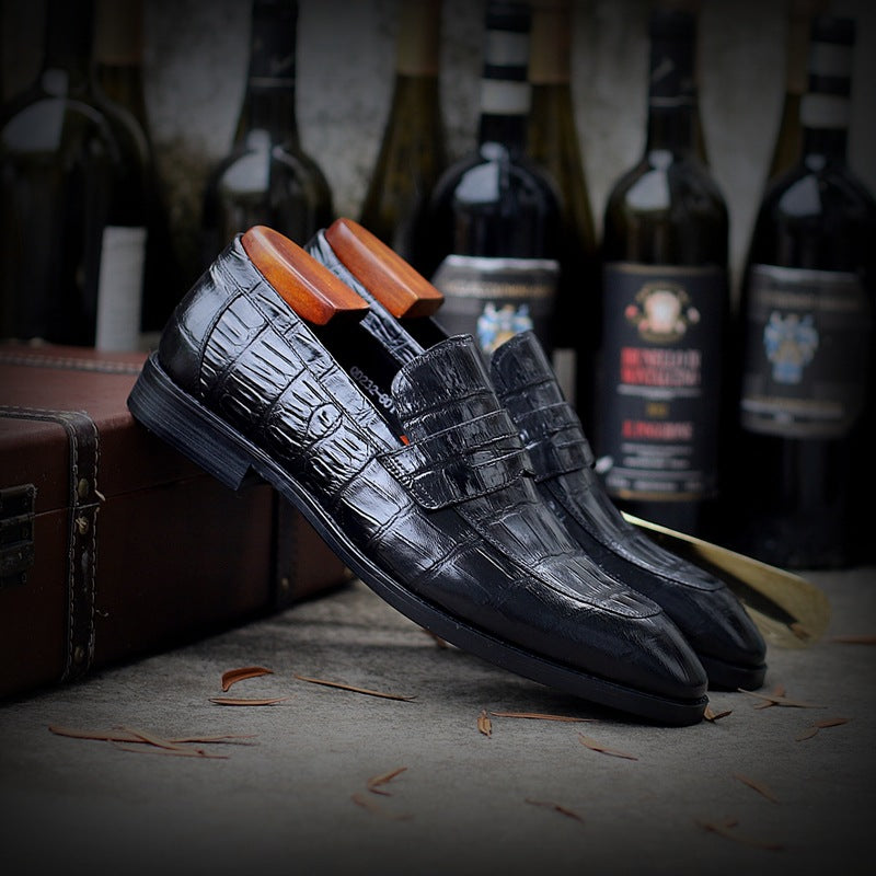 Men's Cowhide Leather Business Set Footwear