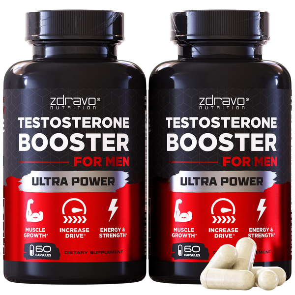 Testosterone Booster - Testosterone Supplement for Men - Workout Supplement for Muscle Growth Libido Stamina Strength Endurance - Male Enhancing Supplement Pills - Mens Test Booster - Tongkat Ali