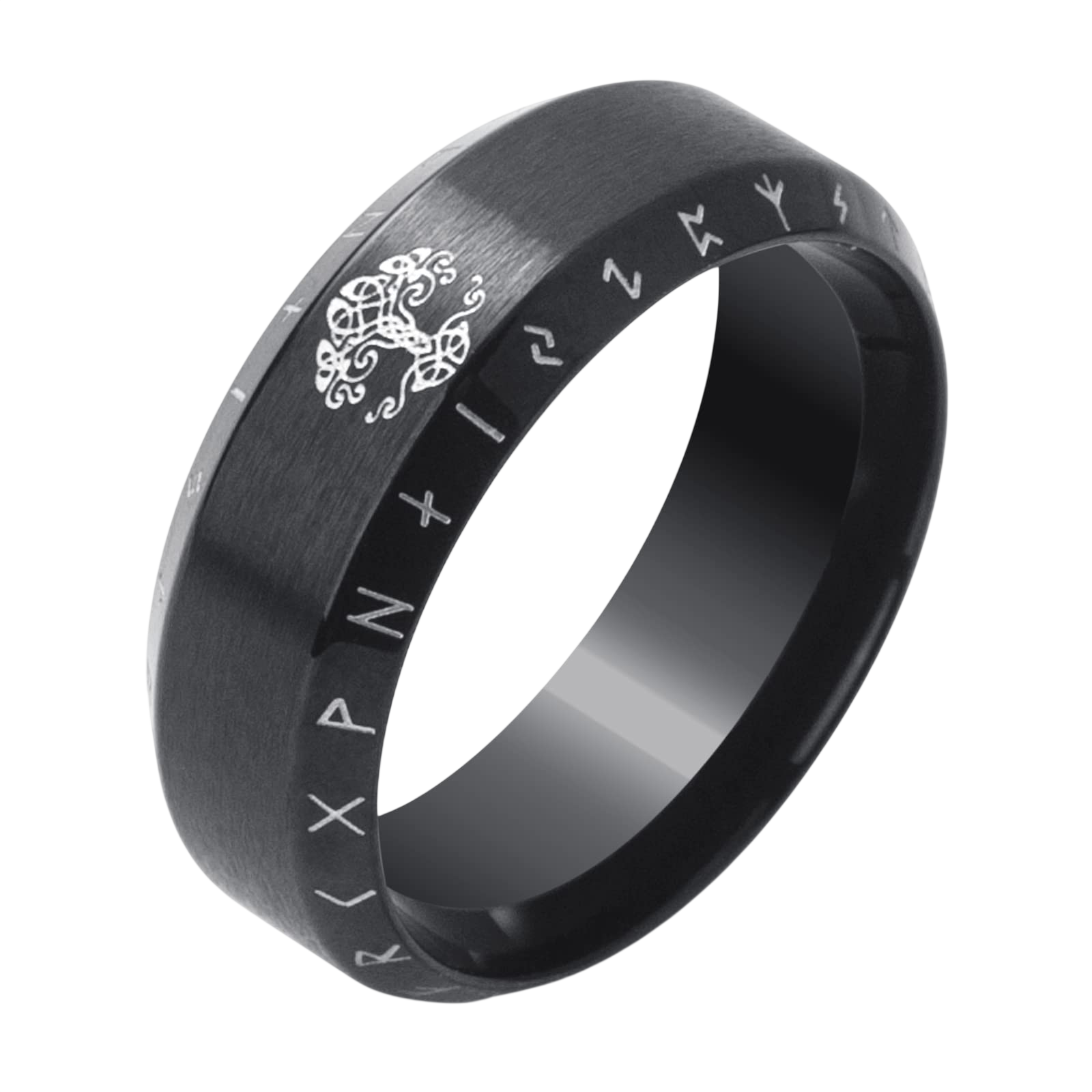 KIRTIJW Viking Rings for Men Norse Tree of Life Amulet Rings Jewelry for Men Size 13