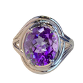 Amethyst Fashion Ring for Women