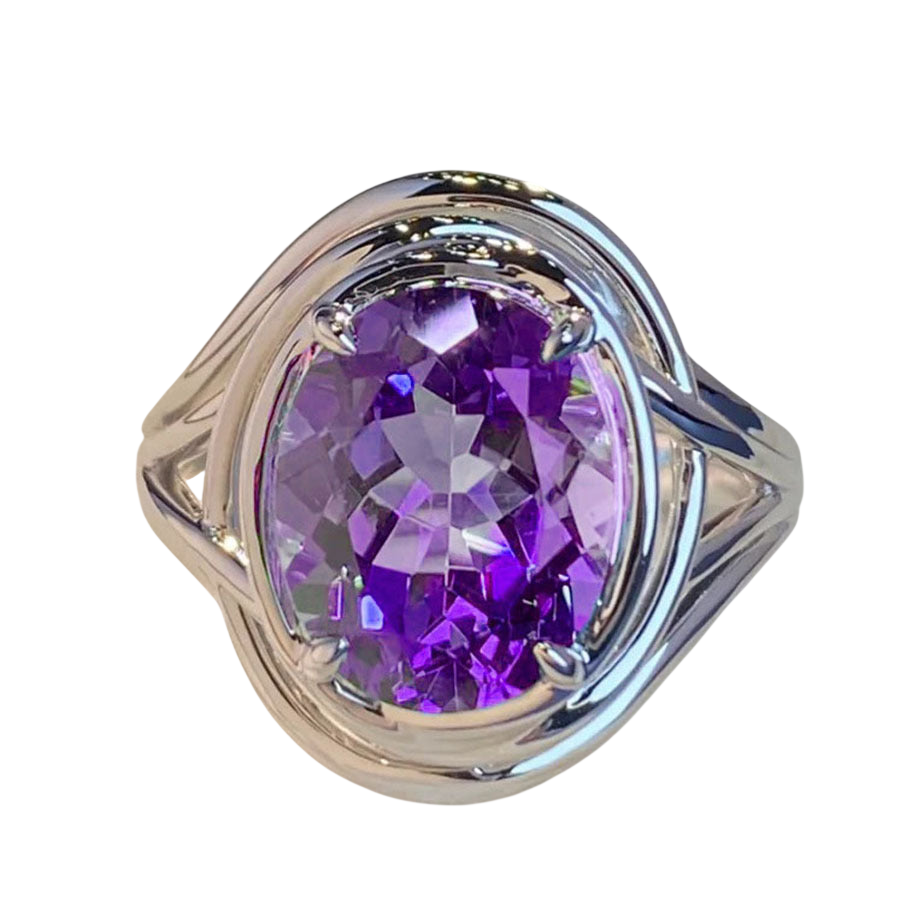 Amethyst Fashion Ring for Women