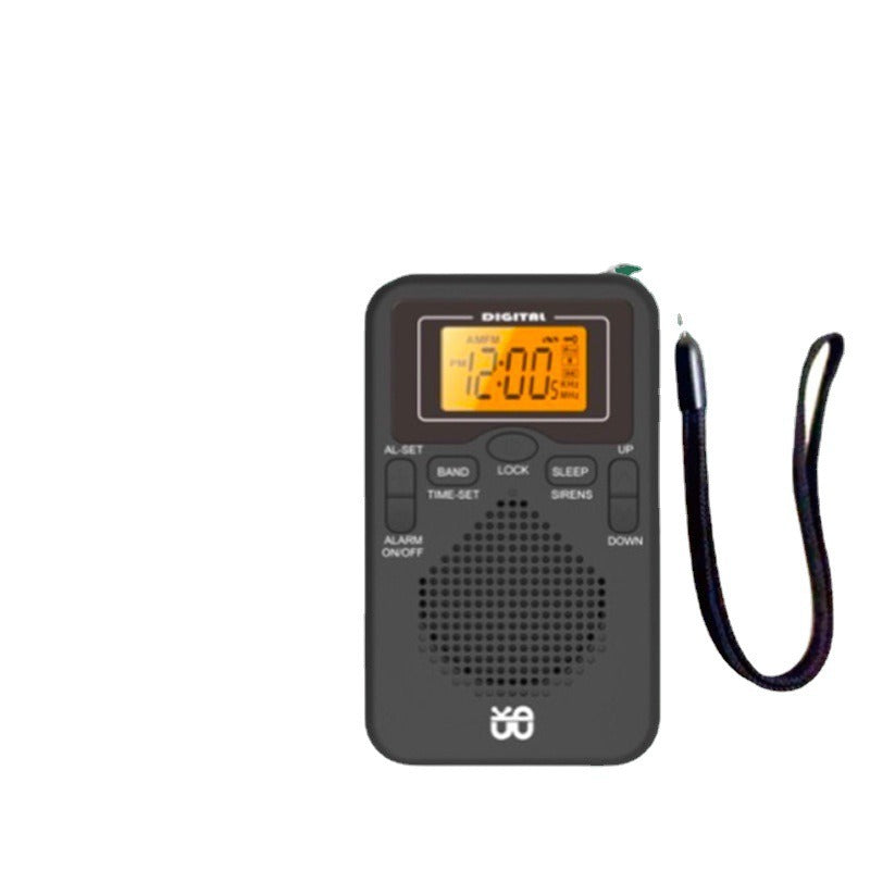 Cappsu AM/FM Portable Radio with LCD Screen & Headphones