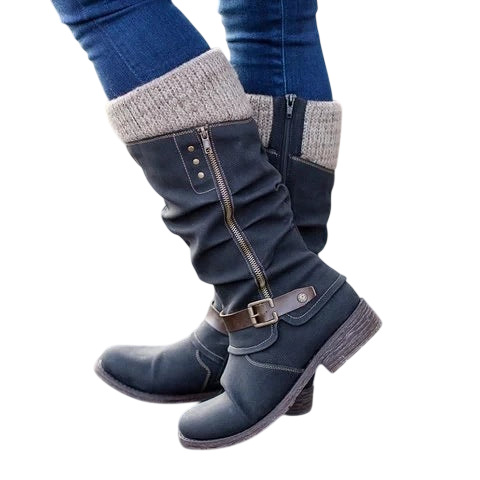 Knee High Womens Riding Boots With Side Zipper