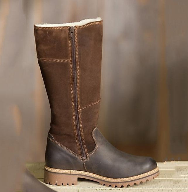 Low-Heeled Knee-High Riding Boots