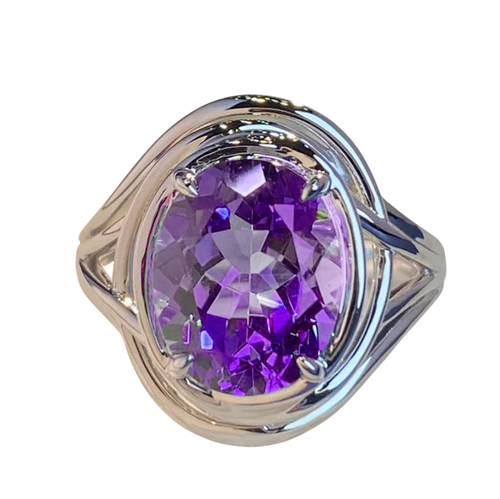 Amethyst Fashion Ring For Women