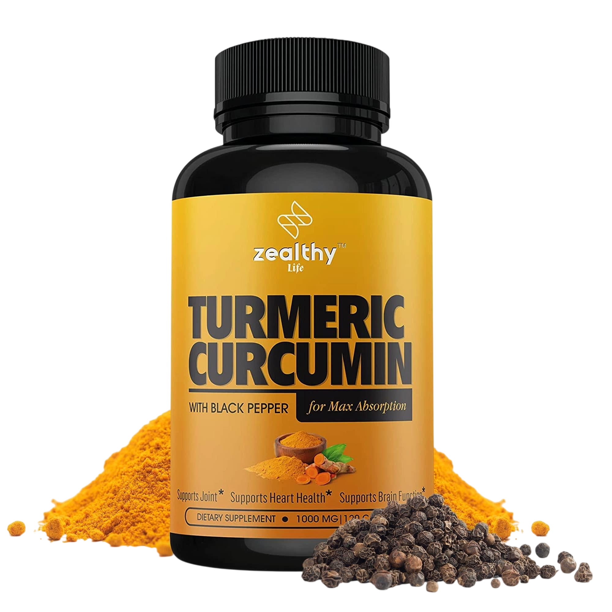 Turmeric Supplement Mood Mobility And Joint Support Supplement 1000 Mg 120 Pills