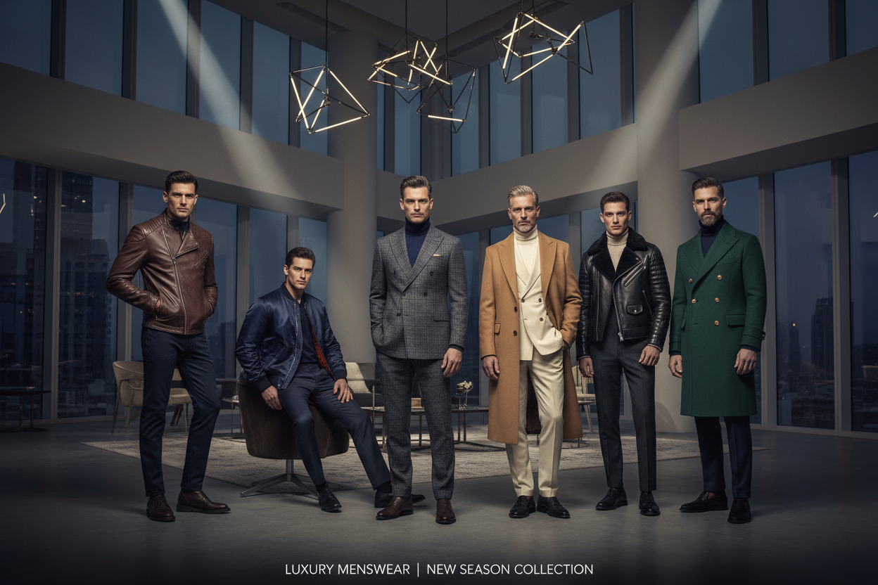Men Wearing Jackets Editorial